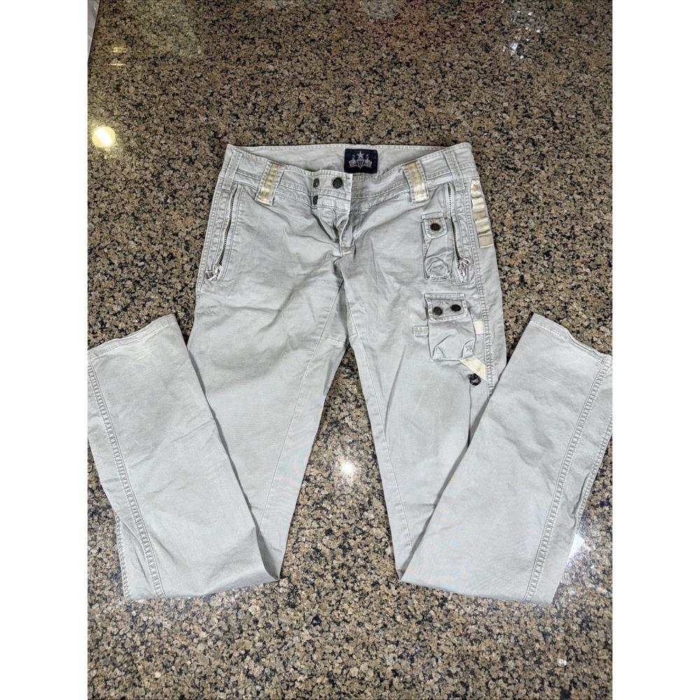 Vintage Diesel Pants Mens Gray Distressed Slim Fit RN93243 CA25594 Y2K 30x32 Ct3